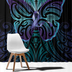 Suicide Prevention New Zealand Window Curtain Aotearoa Maori Butterfly Mix Silver Fern - Aussie Hoodie