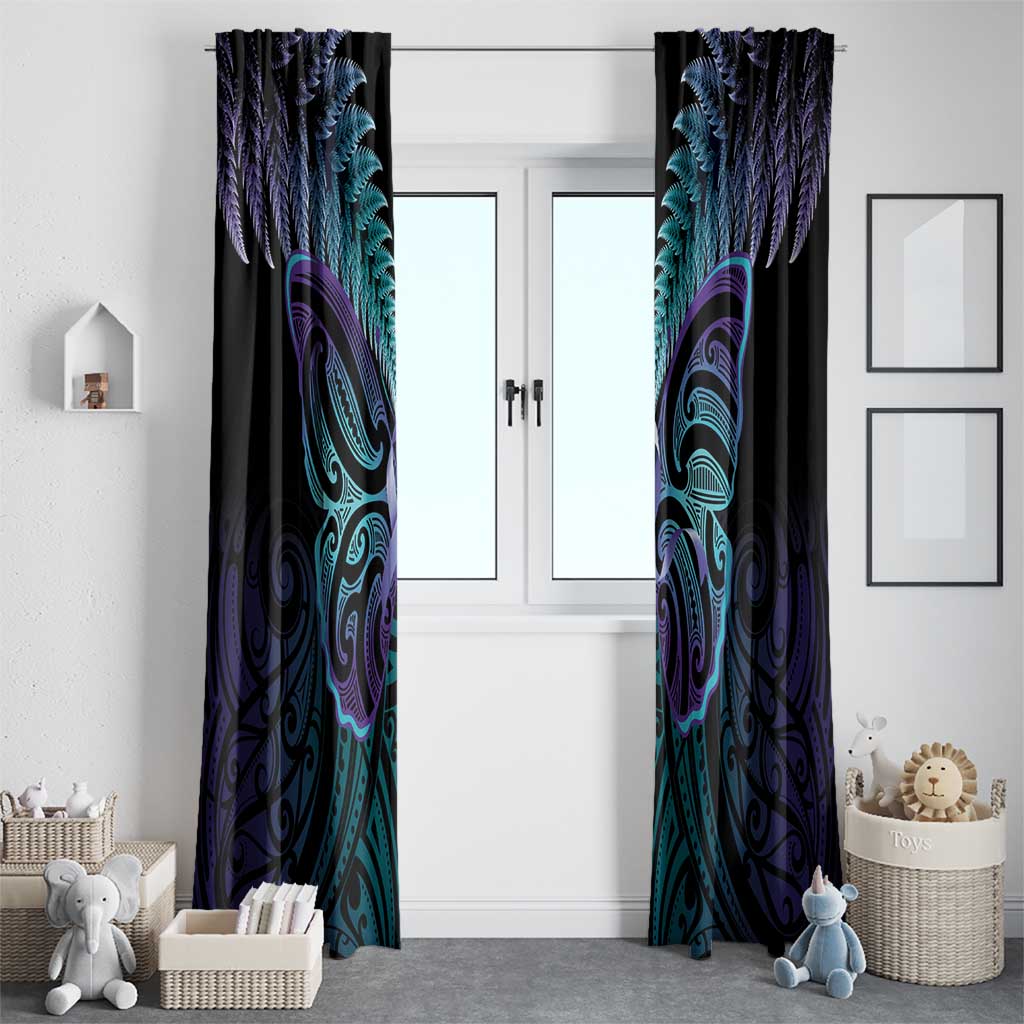 Suicide Prevention New Zealand Window Curtain Aotearoa Maori Butterfly Mix Silver Fern - Aussie Hoodie
