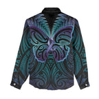 Suicide Prevention New Zealand Women Casual Shirt Aotearoa Maori Butterfly Mix Silver Fern - Aussie Hoodie