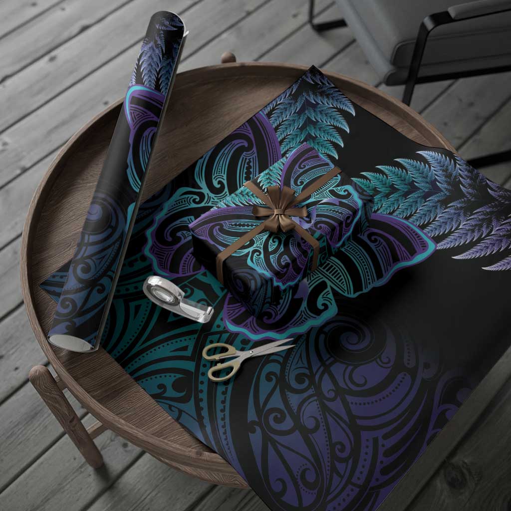 Suicide Prevention New Zealand Wrapping Paper Aotearoa Maori Butterfly Mix Silver Fern - Aussie Hoodie