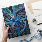 Suicide Prevention New Zealand Wrapping Paper Aotearoa Maori Butterfly Mix Silver Fern - Aussie Hoodie