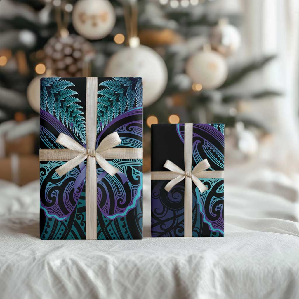 Suicide Prevention New Zealand Wrapping Paper Aotearoa Maori Butterfly Mix Silver Fern - Aussie Hoodie