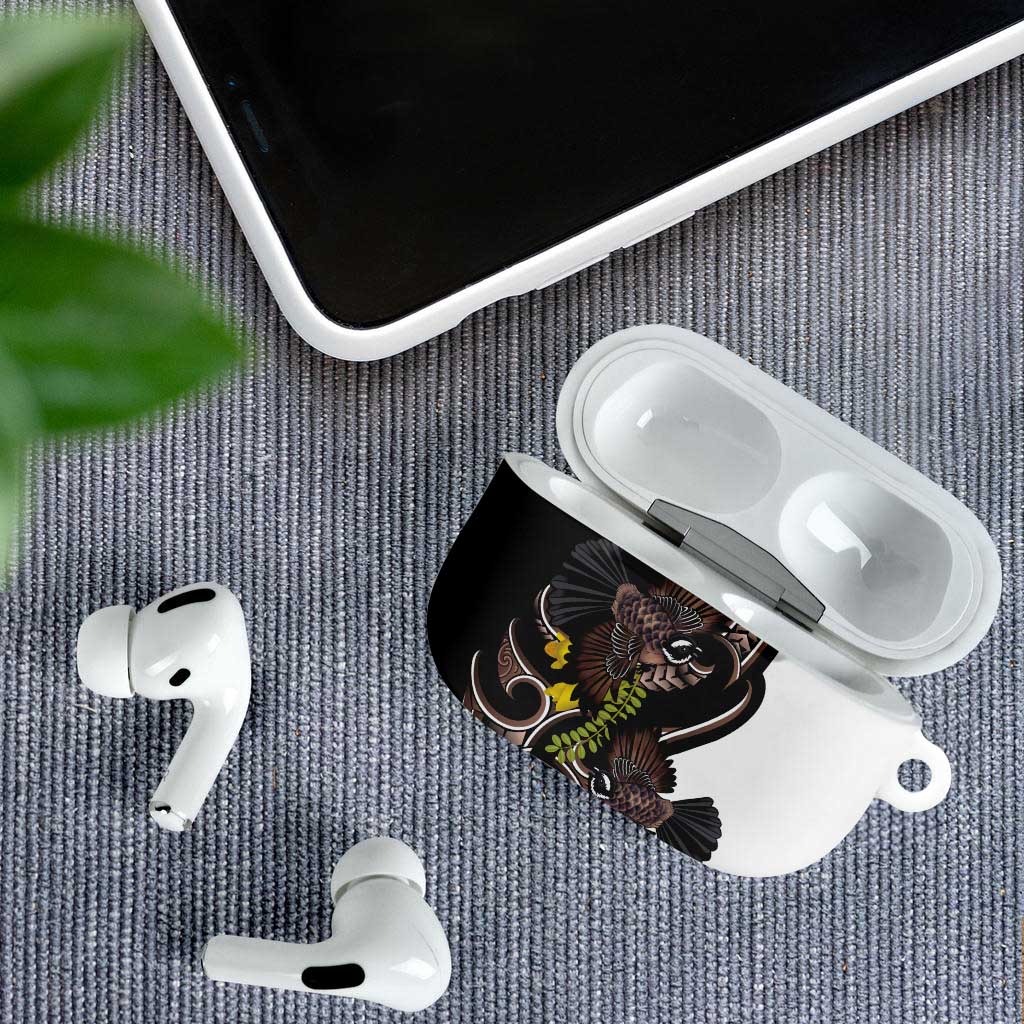 New Zealand Valentines Day AirPods Case Piwakawaka Lovers Maori Koru Tattoo - Aussie Hoodie