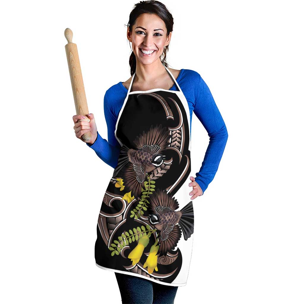New Zealand Valentines Day Apron Piwakawaka Lovers Maori Koru Tattoo - Aussie Hoodie