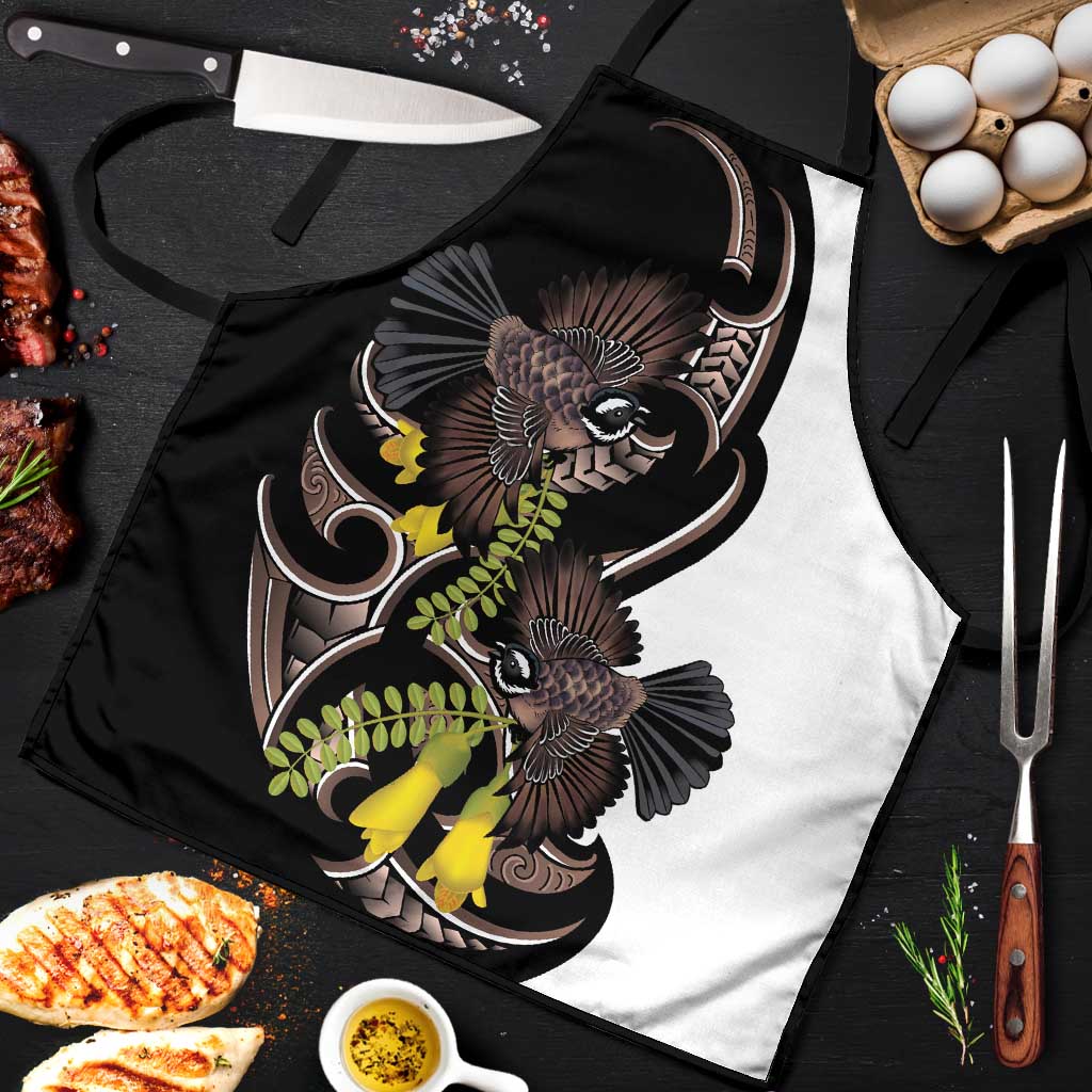 New Zealand Valentines Day Apron Piwakawaka Lovers Maori Koru Tattoo - Aussie Hoodie