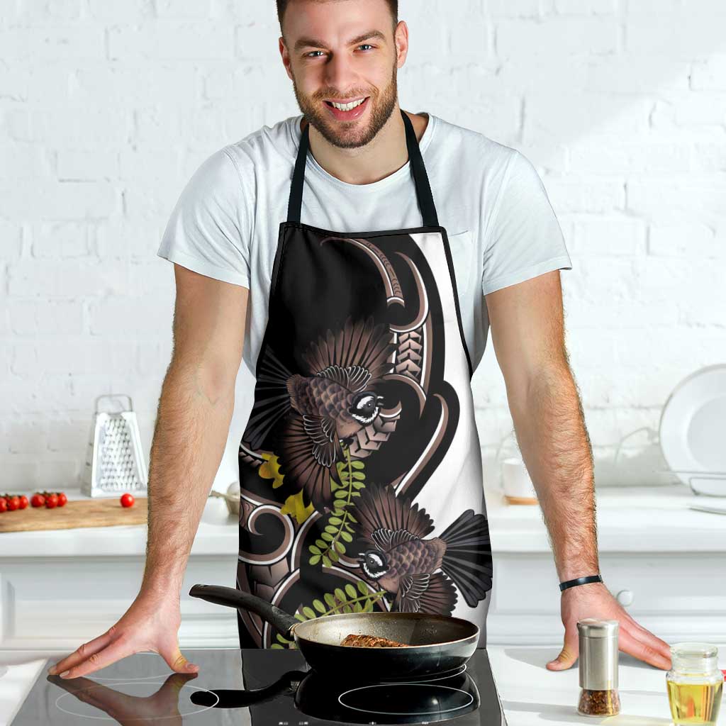 New Zealand Valentines Day Apron Piwakawaka Lovers Maori Koru Tattoo - Aussie Hoodie