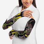 New Zealand Valentines Day Arm Sleeves Piwakawaka Lovers Maori Koru Tattoo - Aussie Hoodie
