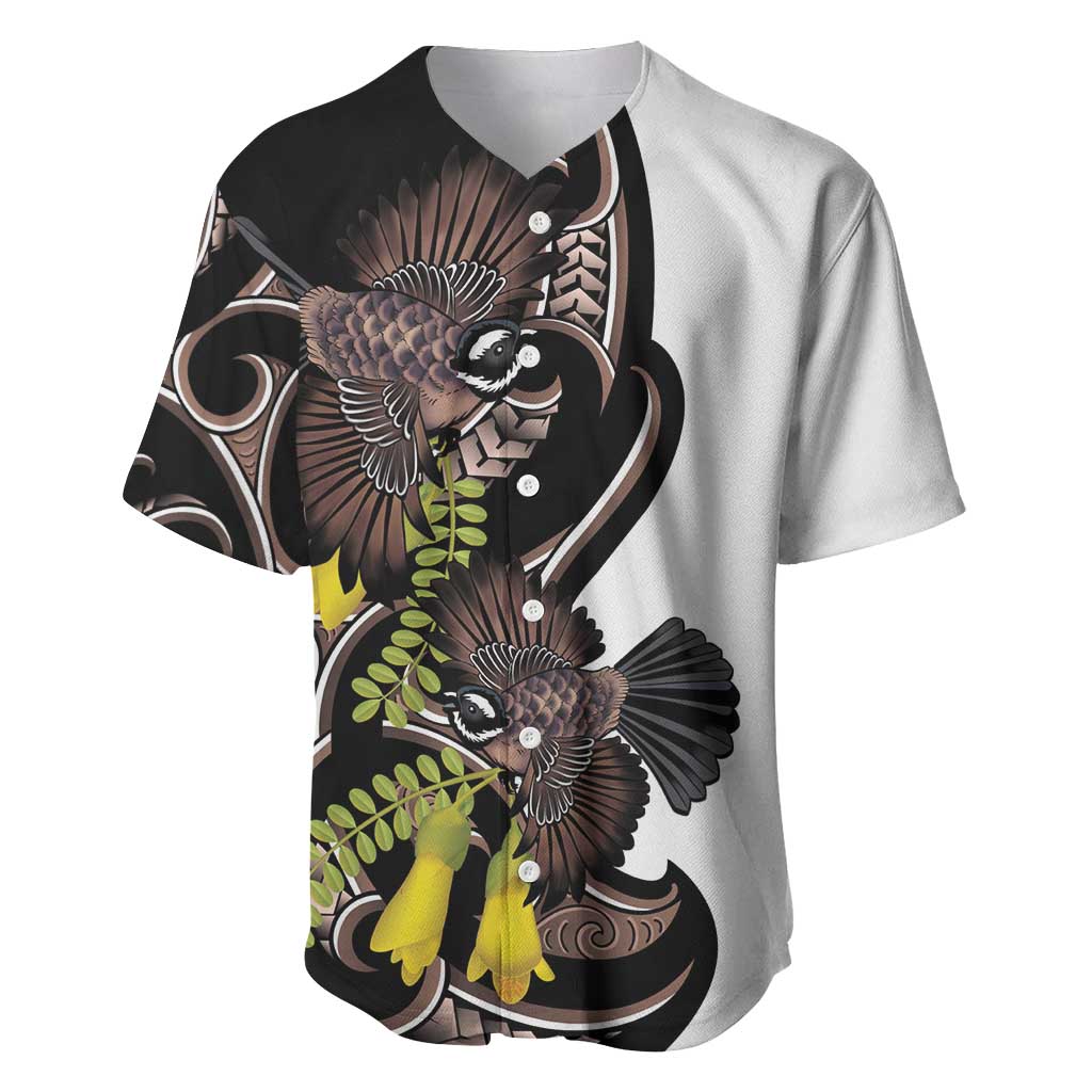 New Zealand Valentines Day Baseball Jersey Piwakawaka Lovers Maori Koru Tattoo - Aussie Hoodie