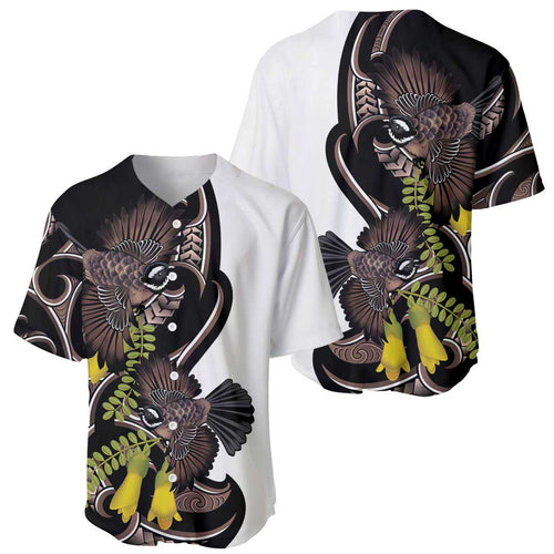 New Zealand Valentines Day Baseball Jersey Piwakawaka Lovers Maori Koru Tattoo - Aussie Hoodie