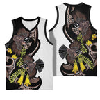 New Zealand Valentines Day Basketball Jersey Piwakawaka Lovers Maori Koru Tattoo - Aussie Hoodie