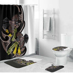 New Zealand Valentines Day Bathroom Set Piwakawaka Lovers Maori Koru Tattoo - Aussie Hoodie