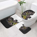 New Zealand Valentines Day Bathroom Set Piwakawaka Lovers Maori Koru Tattoo - Aussie Hoodie