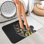 New Zealand Valentines Day Bathroom Set Piwakawaka Lovers Maori Koru Tattoo - Aussie Hoodie