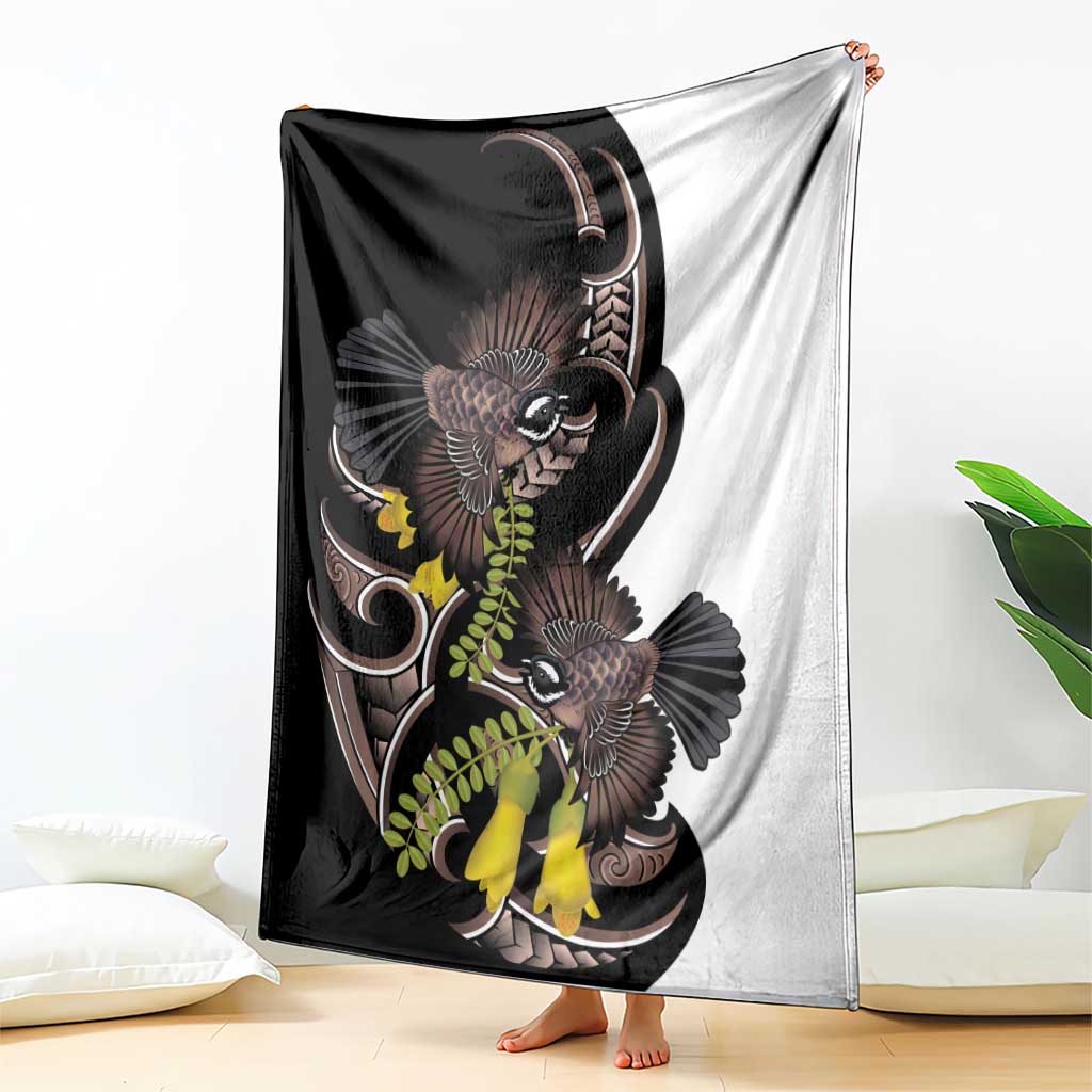 New Zealand Valentines Day Blanket Piwakawaka Lovers Maori Koru Tattoo - Aussie Hoodie