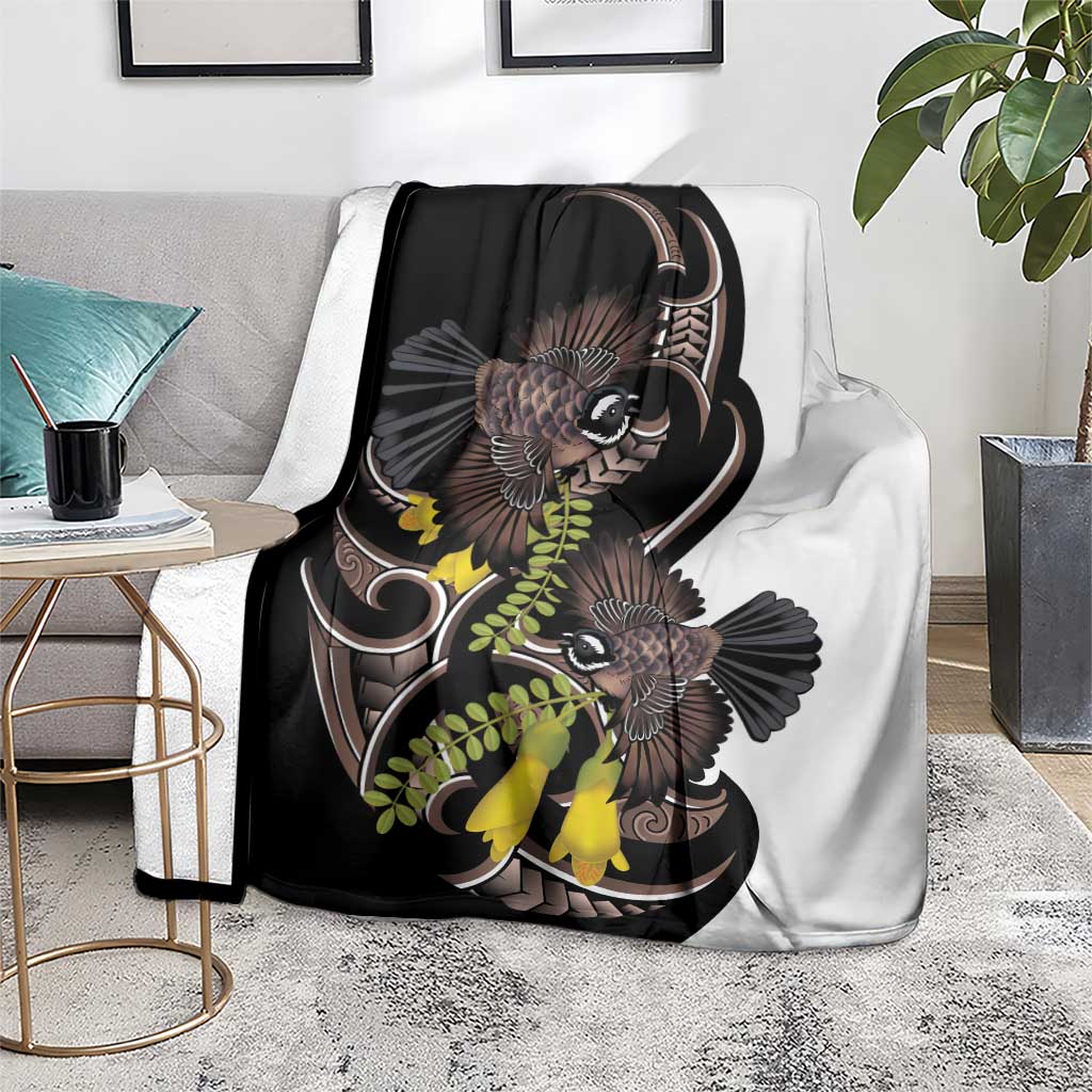 New Zealand Valentines Day Blanket Piwakawaka Lovers Maori Koru Tattoo - Aussie Hoodie