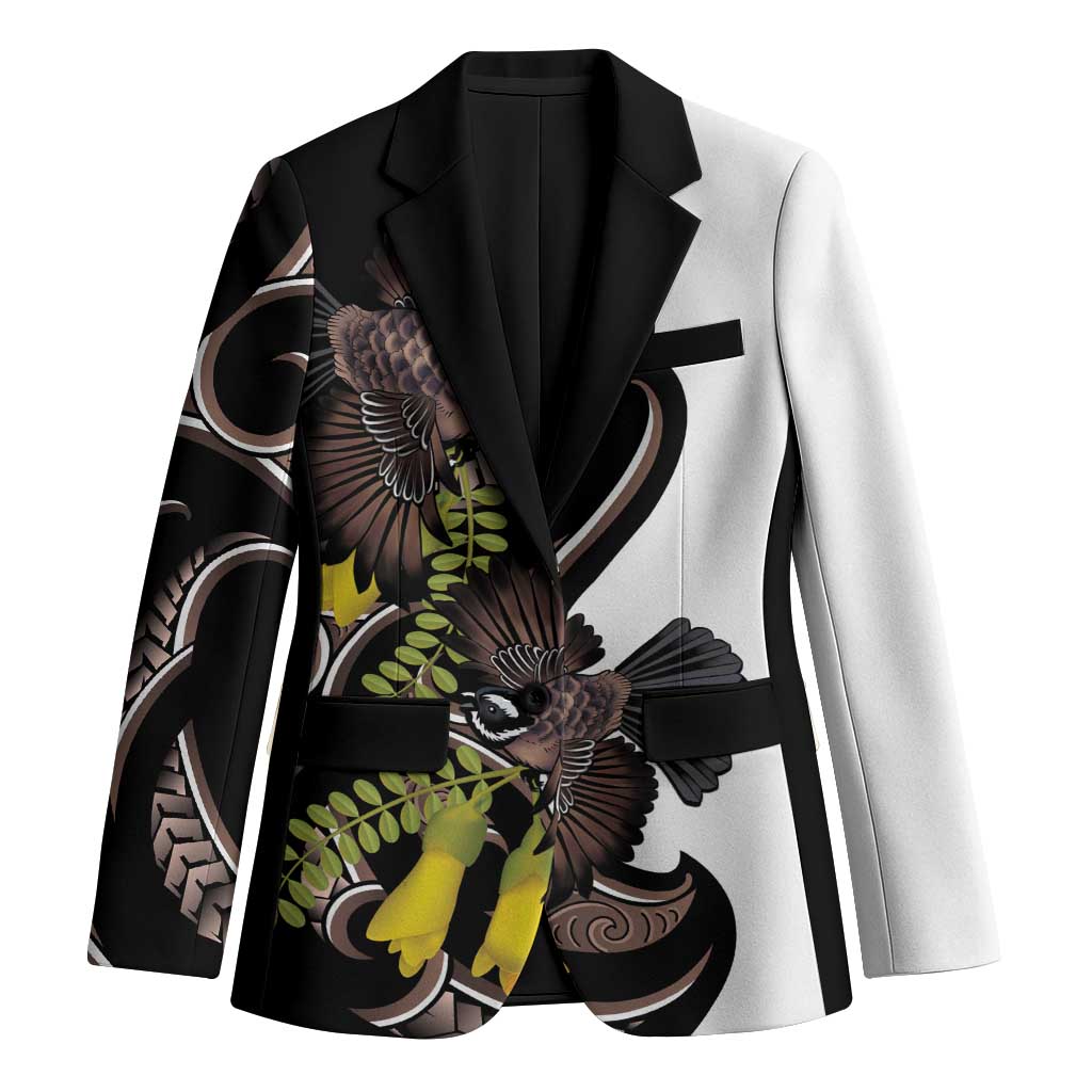 New Zealand Valentines Day Blazer Piwakawaka Lovers Maori Koru Tattoo - Aussie Hoodie