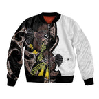 New Zealand Valentines Day Bomber Jacket Piwakawaka Lovers Maori Koru Tattoo - Aussie Hoodie