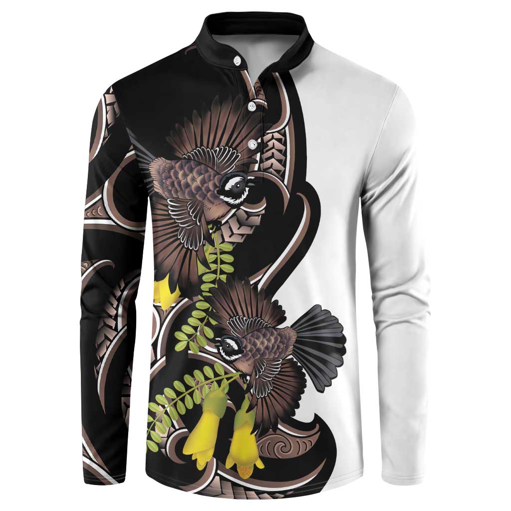 New Zealand Valentines Day Button Sweatshirt Piwakawaka Lovers Maori Koru Tattoo - Aussie Hoodie