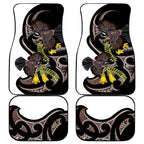 New Zealand Valentines Day Car Mats Piwakawaka Lovers Maori Koru Tattoo - Aussie Hoodie