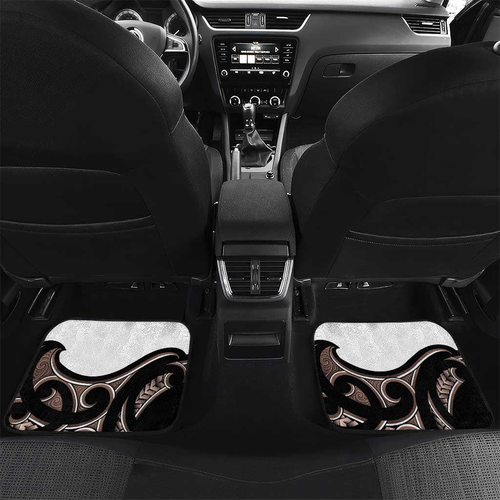 New Zealand Valentines Day Car Mats Piwakawaka Lovers Maori Koru Tattoo - Aussie Hoodie