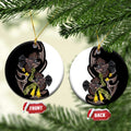 New Zealand Valentines Day Ceramic Ornament Piwakawaka Lovers Maori Koru Tattoo - Aussie Hoodie