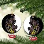 New Zealand Valentines Day Ceramic Ornament Piwakawaka Lovers Maori Koru Tattoo - Aussie Hoodie