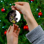 New Zealand Valentines Day Ceramic Ornament Piwakawaka Lovers Maori Koru Tattoo - Aussie Hoodie