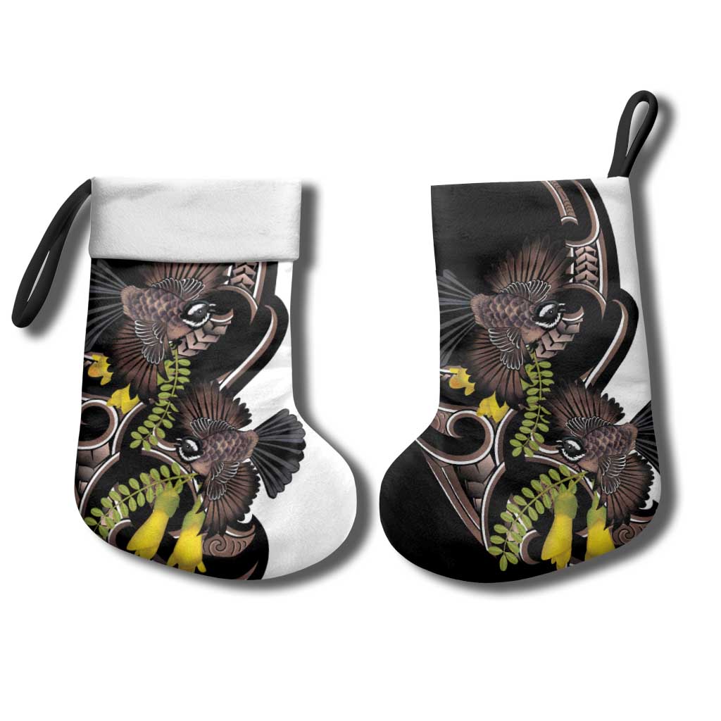 New Zealand Valentines Day Christmas Stocking Piwakawaka Lovers Maori Koru Tattoo - Aussie Hoodie