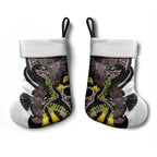 New Zealand Valentines Day Christmas Stocking Piwakawaka Lovers Maori Koru Tattoo - Aussie Hoodie