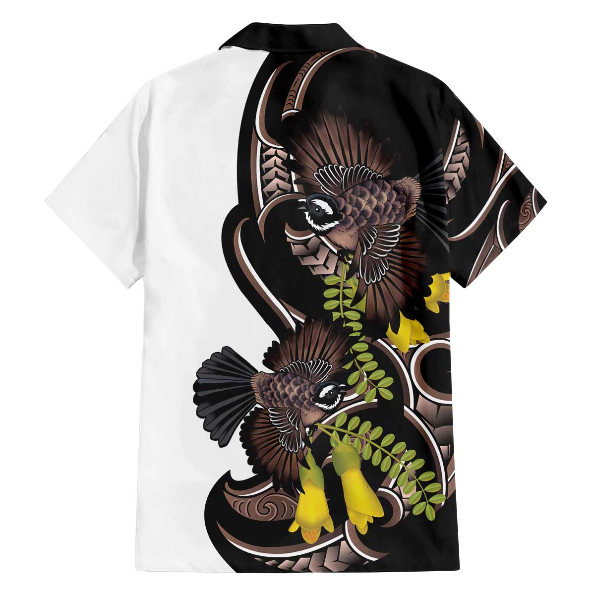 New Zealand Valentines Day Family Matching Off The Shoulder Long Sleeve Dress and Hawaiian Shirt Piwakawaka Lovers Maori Koru Tattoo - Aussie Hoodie