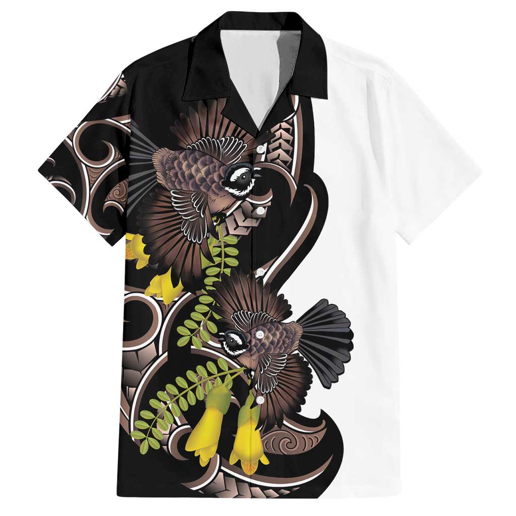 New Zealand Valentines Day Family Matching Short Sleeve Bodycon Dress and Hawaiian Shirt Piwakawaka Lovers Maori Koru Tattoo - Aussie Hoodie