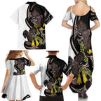 New Zealand Valentines Day Family Matching Summer Maxi Dress and Hawaiian Shirt Piwakawaka Lovers Maori Koru Tattoo - Aussie Hoodie