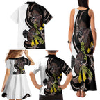 New Zealand Valentines Day Family Matching Tank Maxi Dress and Hawaiian Shirt Piwakawaka Lovers Maori Koru Tattoo - Aussie Hoodie