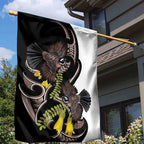 New Zealand Valentines Day Garden Flag Piwakawaka Lovers Maori Koru Tattoo - Aussie Hoodie
