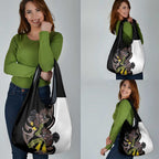 New Zealand Valentines Day Grocery Bag Piwakawaka Lovers Maori Koru Tattoo - Aussie Hoodie