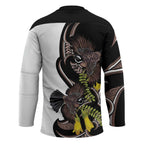 New Zealand Valentines Day Hockey Jersey Piwakawaka Lovers Maori Koru Tattoo - Aussie Hoodie