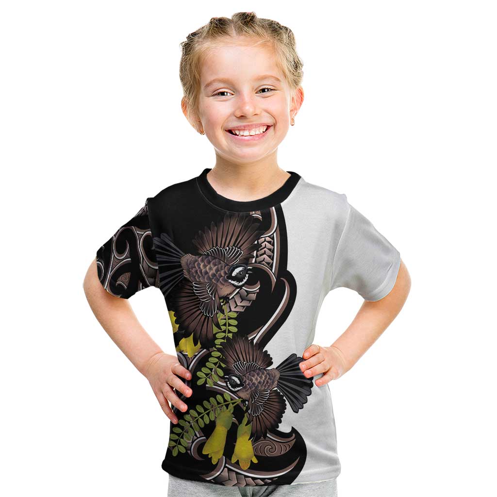 New Zealand Valentines Day Kid T Shirt Piwakawaka Lovers Maori Koru Tattoo - Aussie Hoodie