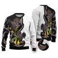 New Zealand Valentines Day Ugly Christmas Sweater Piwakawaka Lovers Maori Koru Tattoo - Aussie Hoodie
