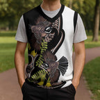 New Zealand Valentines Day Christmas Knitted V-Neck Vest Piwakawaka Lovers Maori Koru Tattoo - Aussie Hoodie