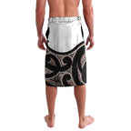 New Zealand Valentines Day Lavalava Piwakawaka Lovers Maori Koru Tattoo - Aussie Hoodie