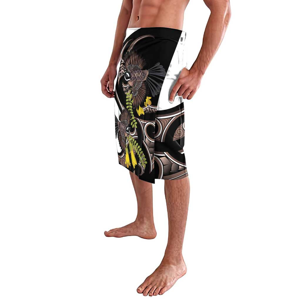 New Zealand Valentines Day Lavalava Piwakawaka Lovers Maori Koru Tattoo - Aussie Hoodie