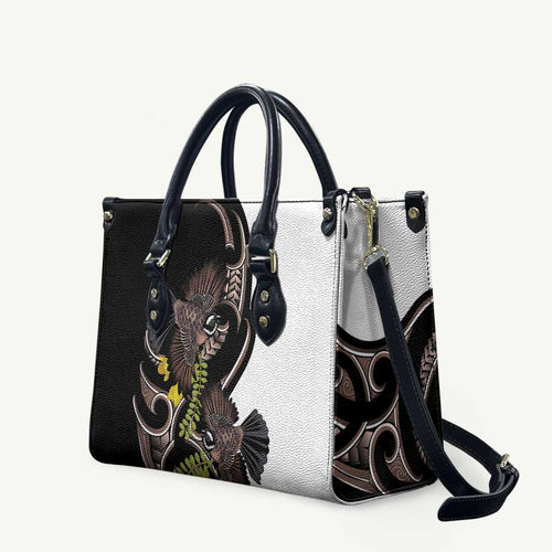 New Zealand Valentines Day Leather Bag Piwakawaka Lovers Maori Koru Tattoo - Aussie Hoodie