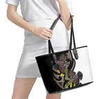 New Zealand Valentines Day Leather Tote Bag Piwakawaka Lovers Maori Koru Tattoo - Aussie Hoodie
