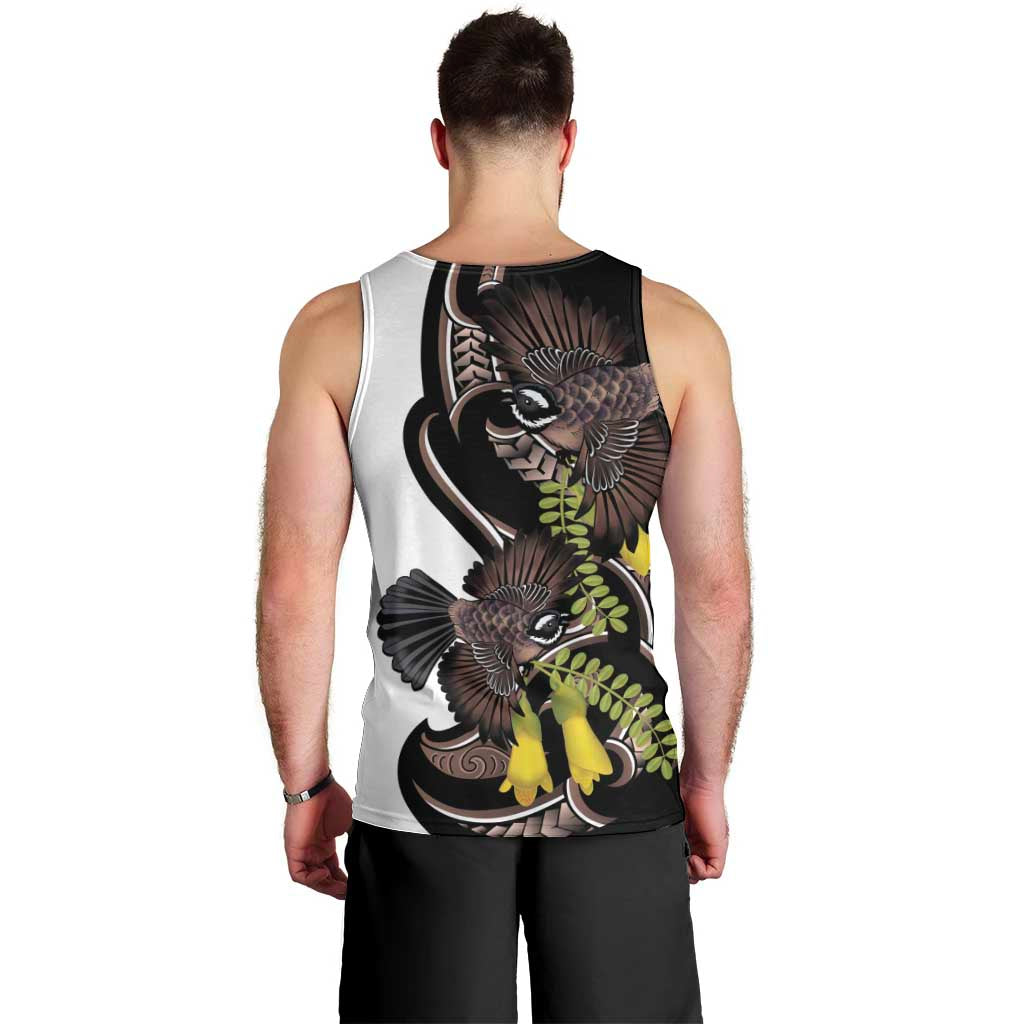 New Zealand Valentines Day Men Tank Top Piwakawaka Lovers Maori Koru Tattoo - Aussie Hoodie