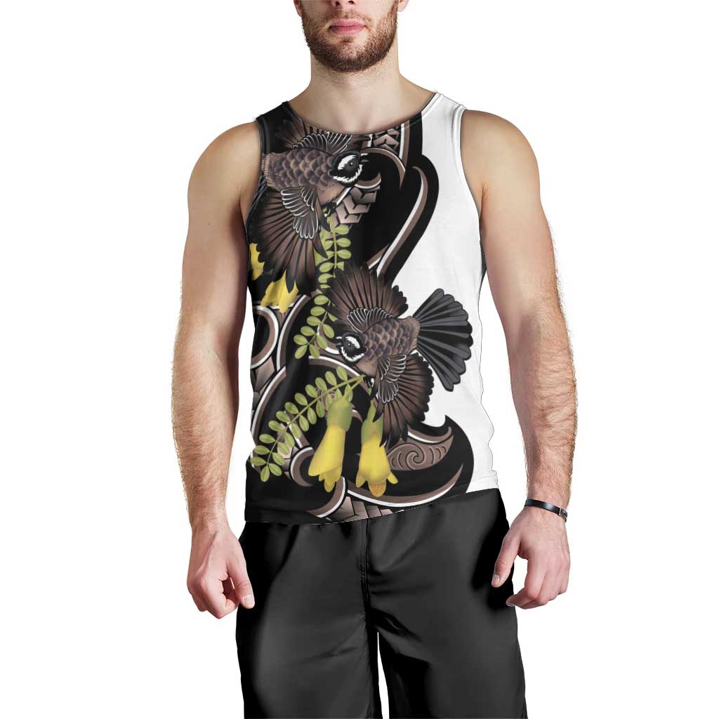 New Zealand Valentines Day Men Tank Top Piwakawaka Lovers Maori Koru Tattoo - Aussie Hoodie