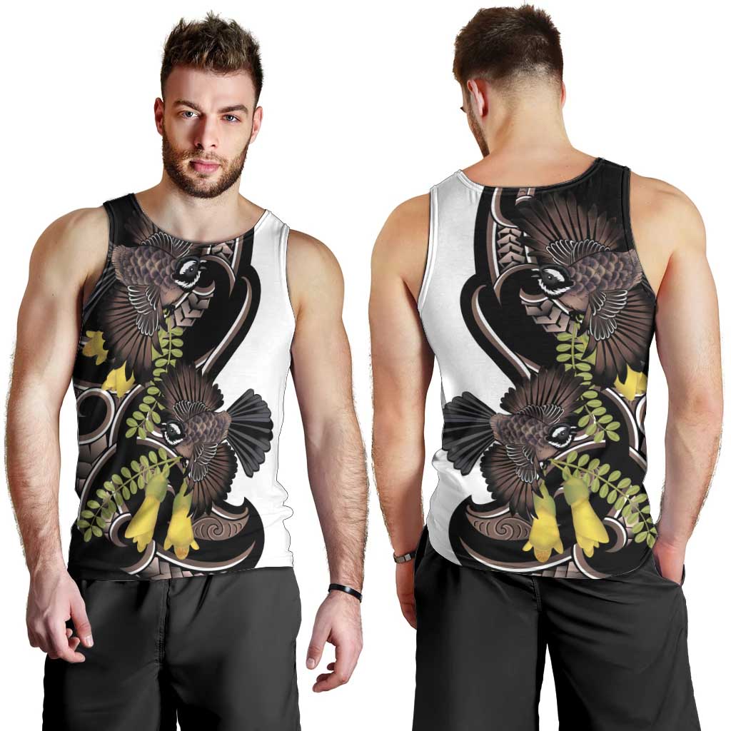 New Zealand Valentines Day Men Tank Top Piwakawaka Lovers Maori Koru Tattoo - Aussie Hoodie
