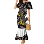 New Zealand Valentines Day Mermaid Dress Piwakawaka Lovers Maori Koru Tattoo - Aussie Hoodie