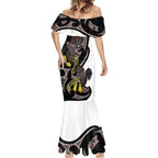 New Zealand Valentines Day Mermaid Dress Piwakawaka Lovers Maori Koru Tattoo - Aussie Hoodie