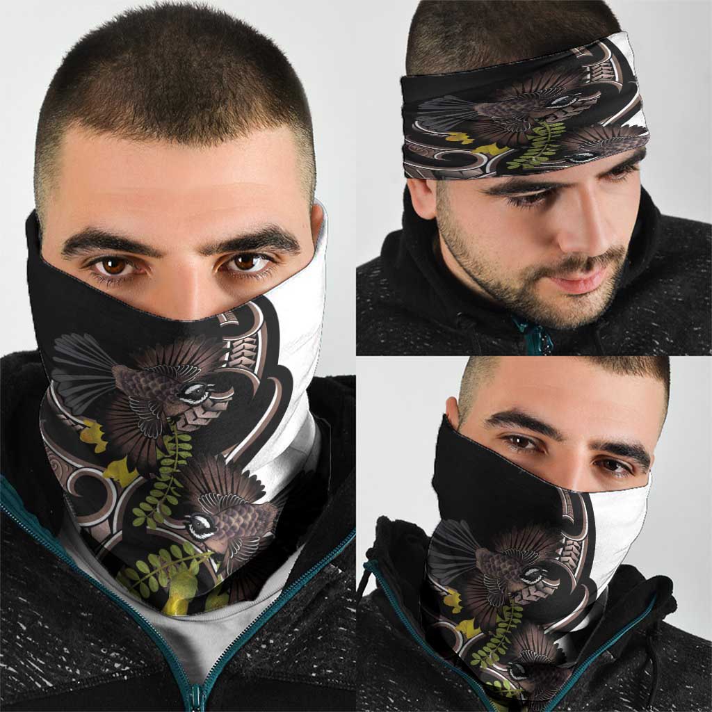 New Zealand Valentines Day Neck Gaiter Piwakawaka Lovers Maori Koru Tattoo - Aussie Hoodie