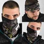 New Zealand Valentines Day Neck Gaiter Piwakawaka Lovers Maori Koru Tattoo - Aussie Hoodie
